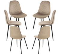 RegalosMiguel Pack 6 Sillas Boide - Beige