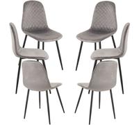 RegalosMiguel Pack 6 Sillas Boide - Gris
