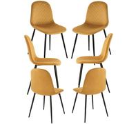 RegalosMiguel Pack 6 Sillas Boide - Mostaza
