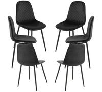 RegalosMiguel Pack 6 Sillas Boide - Negro