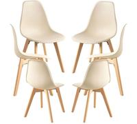 RegalosMiguel Pack 6 Sillas Kelen - Beige