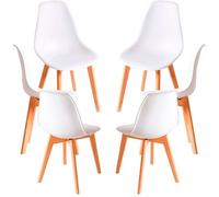 Regalos Miguel - Packs Sillas Comedor - Pack 6 Sillas Kelen - Blanco