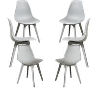 RegalosMiguel Pack 6 Sillas Kelen Suprym - Gris claro