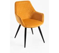 RegalosMiguel Pack 6 Sillas Kres Terciopelo - Mostaza