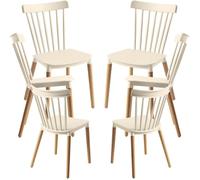 RegalosMiguel Pack 6 Sillas Leka - Beige