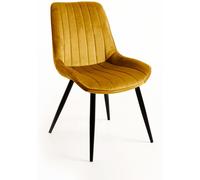 RegalosMiguel Pack 6 Sillas Lene Terciopelo - Mostaza