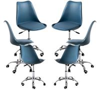 RegalosMiguel Pack 6 Sillas Neo - Azul Petróleo