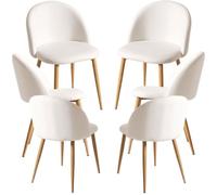 RegalosMiguel Pack 6 Sillas Vint Polipiel - Blanco