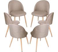 RegalosMiguel Pack 6 Sillas Vint Tela - Beige