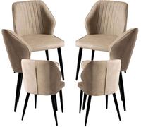 RegalosMiguel Pack 6 Sillas Wenye - Beige