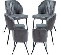RegalosMiguel Pack 6 Sillas Wenye - Gris