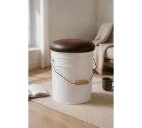 RegalosMiguel Puff Almacenaje con Asa Torix - Blanco