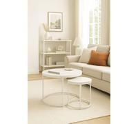 Regalos Miguel - Mesas Auxiliares - Set 2 Mesas Centro Renty - Mármol