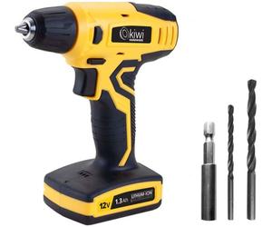 RegalosMiguel Set Taladro Inalámbrico 12V + 13ACC