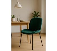 RegalosMiguel Silla Bille Black Terciopelo - Verde