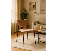 RegalosMiguel Silla Cora Black Terciopelo - Rosa