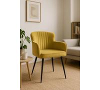 RegalosMiguel Silla Dalye Terciopelo - Amarillo