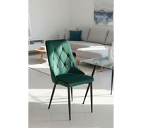 Silla dolphin black terciopelo - verde