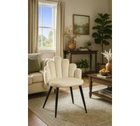 RegalosMiguel Silla Hand Terciopelo Patas Negras - Beige