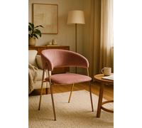 RegalosMiguel Silla Mihu Gold Terciopelo - Rosa