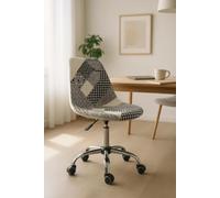 RegalosMiguel Silla Neo Patchwork - Patchwork blanco y negro