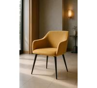 Regalos Miguel - Sillas Comedor - Silla Puan Terciopelo - Mostaza