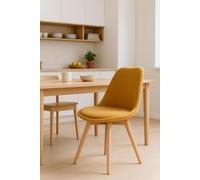 Regalos Miguel - Sillas Comedor - Silla Synk Tela - Mostaza