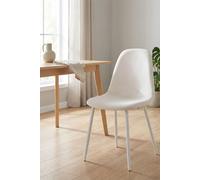 RegalosMiguel Silla Teok White Terciopelo - Blanco