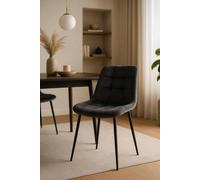 RegalosMiguel Silla Teray Terciopelo - Gris oscuro