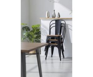 RegalosMiguel Silla Torix Madera Natural - Negro