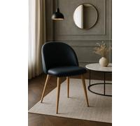 RegalosMiguel Silla Vint Polipiel - Negro