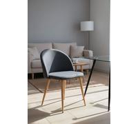 RegalosMiguel Silla Vint Tela - Gris oscuro