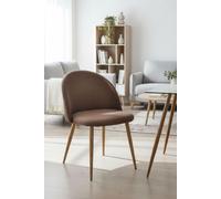 Regalos Miguel - Sillas Comedor - Silla Vint Tela - Marrón