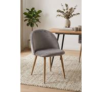 RegalosMiguel Silla Vint Terciopelo - Gris claro