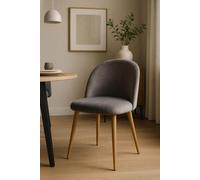 RegalosMiguel Silla Vint Terciopelo - Gris oscuro