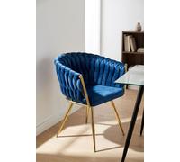Regalos Miguel - Sillas Comedor - Silla Widny Golden Terciopelo - Azul