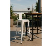 RegalosMiguel Taburete Torix Respaldo 100 cm - Blanco