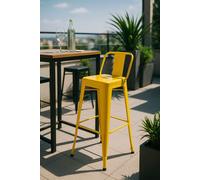 RegalosMiguel Taburete Torix Respaldo - Amarillo