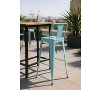 RegalosMiguel Taburete Torix Respaldo - Azul cielo