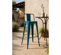 RegalosMiguel Taburete Torix Respaldo - Verde azulado