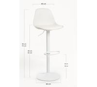 RegalosMiguel Taburete Tulipa Total - Blanco