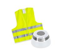 RegalosVip.es - Baliza V16 conectad Chaleco. V16 conectada con geolocalización,DGT 3.0, luz de emergencia homologada, conectada y autorizada por DGT, señal V16 pilas incluidas, conectividad