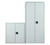 Regalux Armario multiusos metálico alto + bajo (Gris)