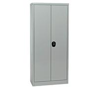 Regalux Armario multiusos metálico alto + bajo (Gris, Metal)