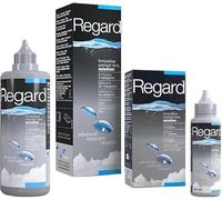 Regard 355ml + bote de 100ml - Kit de Viaje - Solución para Limpiar, Desinfectar y Rehidratar las Lentes de Contacto - Sin Conservantes en Tus Ojos - Limpieza a base de Oxigeno - Salud Ocular