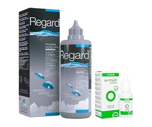 Regard 355ml + Lacrifresh Comfort 15ml | Solución Única Lentes Contacto | Para Ojo Seco y Alergias | Pack Ahorro