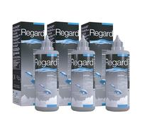 Regard 3x355ml - Solución sin Conservantes para Limpiar, Desinfectar y Rehidratar Lentes de Contacto - Pack Ahorro - Salud Ocular Completa