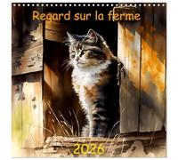 Regard sur la ferme (Calendrier mural carré 2026 30 x 60 cm (ouvert)) Calendrier double avec une page pour vos prises de notes