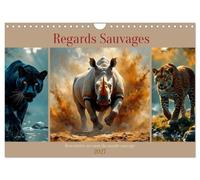 Regards Sauvages - Rencontres au cœur du monde sauvage (Calendrier mural 2027 DIN A4 vertical), CALVENDO Calendrier Mensuel