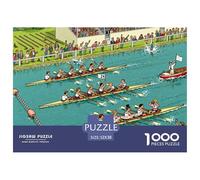 Regata Real Puzzle De Madera Impermeable DIY Puzzles De 1000 Piezas para Adultos Desafiante Y Estimulante Rompecabezas para Juegos Educativos